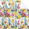 Floral Wrapping Paper Roll, 17 Inch X 9.8 Feet, Garden, Mini Roll