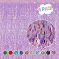 Tinsel Curtain Party Backdrop, 4 Pack – Pink, 3.3 Ft X 6.6 Ft Sparkle