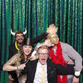 Sequin Backdrop Curtain 10x10 Ft Colorful Green 1 Panel Party Decor