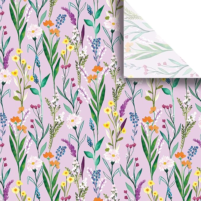 Colors of Rainbow - Wildflower - 12 Sheets, 20 inch X 29 inch - Italian Print Tissue Paper for Decoupage Gift Basket Gift Bag Party Crafts (Wildflower)