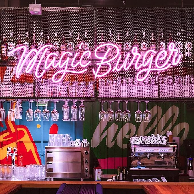 Custom LED Neon Sign, Dimmable, 12 Colors, Wall Mountable