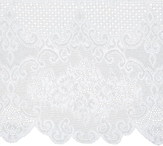 Juvale Lace Tablecloth - 60 x 97-Inch White Rectangular Table Cloth - Vintage Floral Scalloped Edge Elegant Dainty Tea Party Tablecloth & Wedding Reception Decor (Pack of 2)