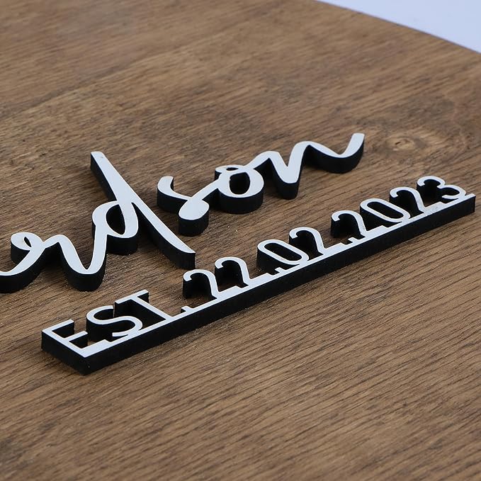 Decorative Wooden Sign Plaque, Birch Plywood Wedding Guest Book Alternative