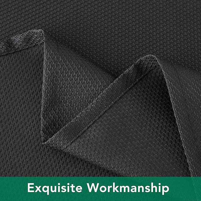 Biscaynebay Textured Fabric Round Tablecloths 90", Black Water Resistant Washable Table Cloths Circle Folding Table Covers Linen for Dining, Kitchen, Wedding & Parties, etc