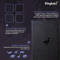 Wildlife Grid Journal Notebook A5, Vegan Leather Hard Cover