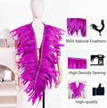 Rooster Feather Trim – Hot Pink, 10-12inch 2 Yards Natural Rooster Tail