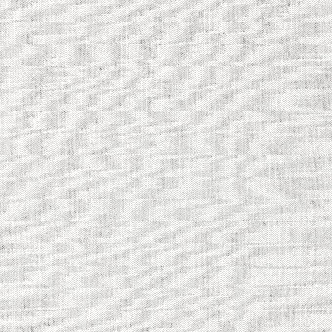 ZeeMart Linen Textured Border Table Runner, 14 x 48 Inch White, Farmhouse Style White Table Runners 48 Inches Long, Easy Care Everyday Polyester Table Runner