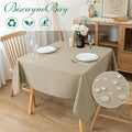 60x60 Inches Textured Fabric Square Tablecloths