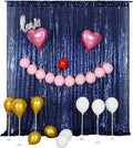 Sequin Backdrop – Blue, 10FT X 10FT Sequin Photography Backdrop Curtain