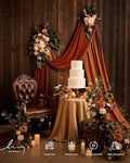 Artificial Flowers Wedding Arch Kit, Terracotta Orange Silk Set