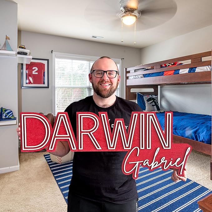 Wooden Name Signs For Nursery - Last Name Signs For Home - Baby Name Sign - Custom Wooden Name Sign - Baby Boy Girl Name Sign - Nursery Signs Decor - Birthday Wedding Event