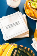 Cocktail Napkins – White, 50 Luxury Cotton Disposable