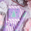 Christmas Wrapping Paper Mini Roll – Purple