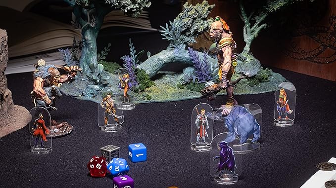 Arcknight Flat Plastic Miniatures: Wildlands; 62 Unique Wilderness-Themed Minis for DND 5e and Pathfinder; Affordable, Skinny Figurines for Dungeons and Dragons and Other Tabletop RPG Games