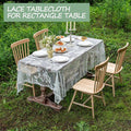 Lace Tablecloth for Rectangular Tables – White