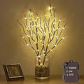 Hairui Twig Branches with Fairy LED Lights 18IN 70LED Battery Operated Lighted Brown Willow Branches for Home Witner Christmas Decoration Indoor Outdoor Use (Vase Excluded)
