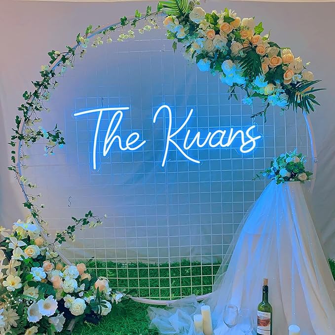 SELICOR Personalized Neon Signs Led Neon Signs Light for Bedroom Wedding Birthday Party Home Décor Custom Neon Sign Bar Store Logo Neon Sign(Optional 36" to 60")