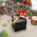 Small Gift Boxes, 60 Pcs 4x4x4 Inch Black Elegant Paper Box
