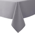 Biscaynebay Textured Fabric Tablecloths 90x156 Inches Rectangular, Silver Grey Water Resistant Spill Proof Tablecloths for Dining, Kitchen, Wedding and Parties, Machine Washable