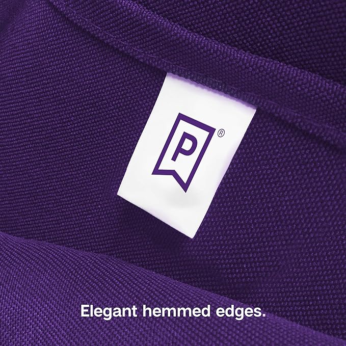 Gee Di Moda Square Tablecloth - 52 x 52 Inch Purple Table Cloth for Small Square or Round Tables - Heavy Duty Washable Fabric - for Buffet Table, Holiday Party, Dinner, Wedding & Baby Shower
