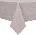 Hiasan Faux Linen Rectangle Tablecloth - Wrinkle and Stain Resistant Washable Table Cloth for Kitchen Dining Room Holiday Table Cover for Dinner, Stone, 60 x 140 Inch