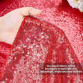 Sequin Tablecloth Tablecloth Glitter Table Cloth, 60x102 Inch – Red