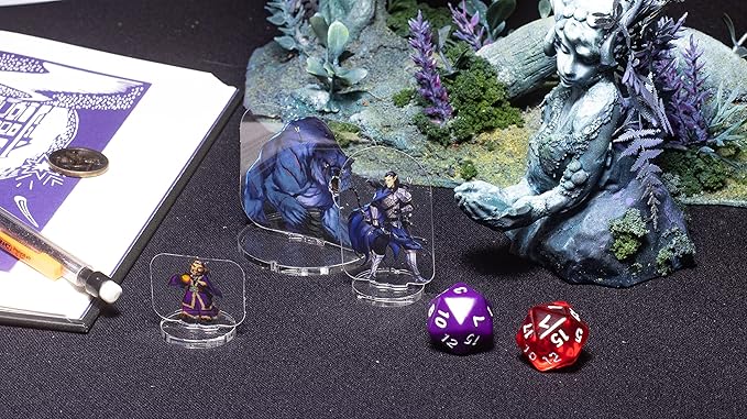 Arcknight Flat Plastic Miniatures: Underground; 62 Unique Subterranean-Themed Minis for DND 5e and Pathfinder; Affordable, Skinny Figurines for Dungeons and Dragons and Other Tabletop RPG Games