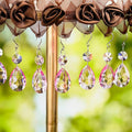 Crystal Suncatcher Bauhinia Prisms Pendants 10Pcs Chandelier, 3Inch