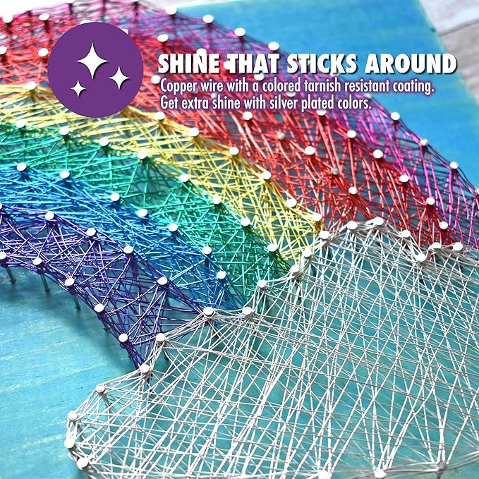 Artistic Wire, 20 Gauge Silver Plated Tarnish Resistant Colored Copper Craft Wire, Ice Blue, 25 ft