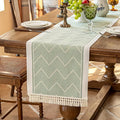 Table Runners 83 Inches,Waterproof Boho Table Runner with Tassel Fringe,Table Runner for Party Coffee Table