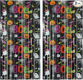 Boo Theme Streamers Party Backdrop - GREATRIL Halloween Decorations Backdrop for Wall Doorway Birthdays - 2 Packs