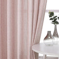 Vision Home Pink Pinch Pleated Semi Sheer Curtains for Girls Bedroom Living Room Textured Light Filtering Window Curtains 102 inch Rayon Blended Pinch Pleat Pink Drapes with Hooks 2 Panels 40"Wx102"L