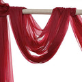 Drapery Panel, Apple Red Sheer Chiffon, 30 In x 50 Ft
