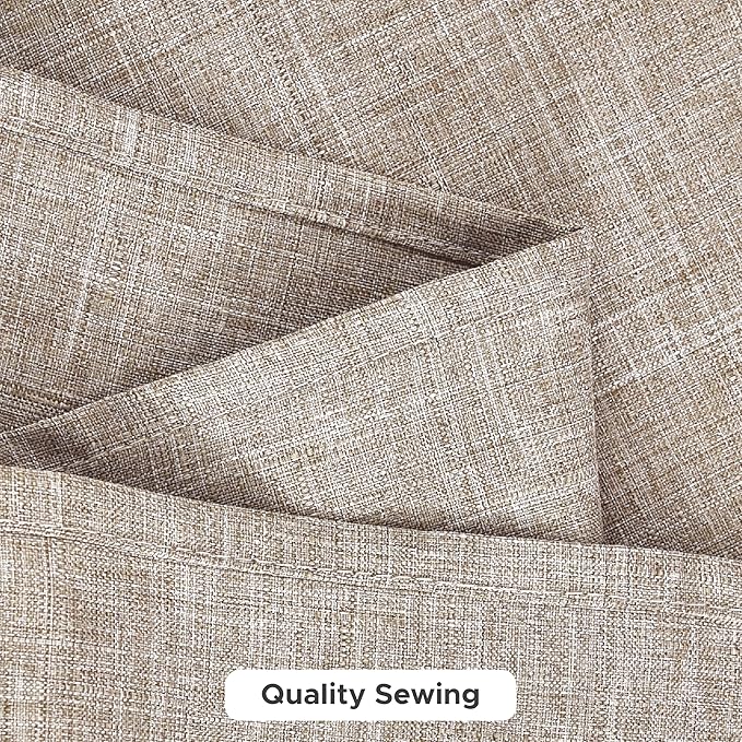 Fitable Faux Linen Tablecloths for Rectangle Tables: Water & Stain Resistant Farmhouse Table Cloth, Washable Burlap Textured Table Covers for Kitchen Dining Party(2 Pack, 60x102 Inch, Nature)