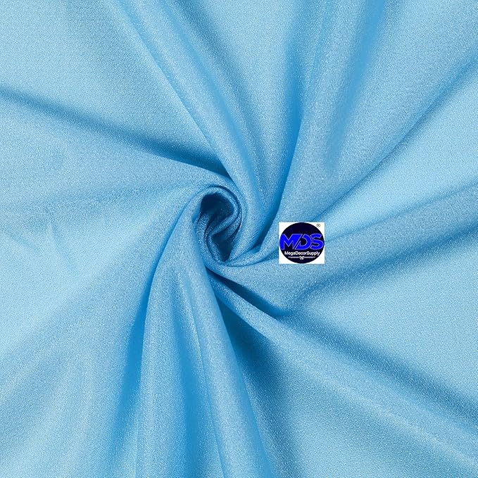 MDS 2 Pack 14ft Chiffon Table Runner 29 x 170 Inches Sheer Wedding Runner Romantic Rustic Table Runner for Wedding Decorations, Birthday Parties, Bridal Shower Party Arch Decor - Turquoise