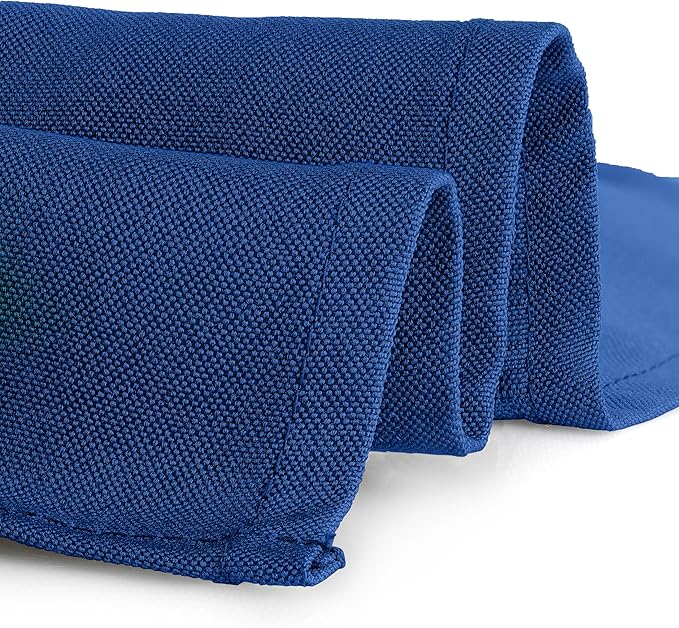 Gee Di Moda Square Tablecloth - 85 x 85 Inch Royal Blue Table Cloth for Large Square or Round Tables - Heavy Duty Washable Fabric - for Buffet Table, Holiday Party, Dinner, Wedding & Baby Shower
