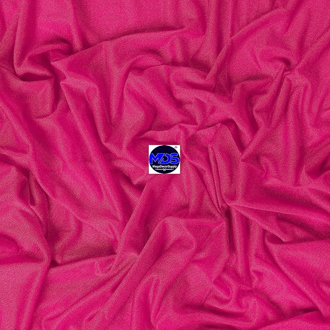MDS Halloween Chiffon Draping Fabric - 1 Panel, 30" Wide x 100ft Long - Sheer Spooky Arbor & Canopy Drapery for Haunted House Backdrops, Party Ceilings, DIY Costumes & Themed Events - Hot Pink