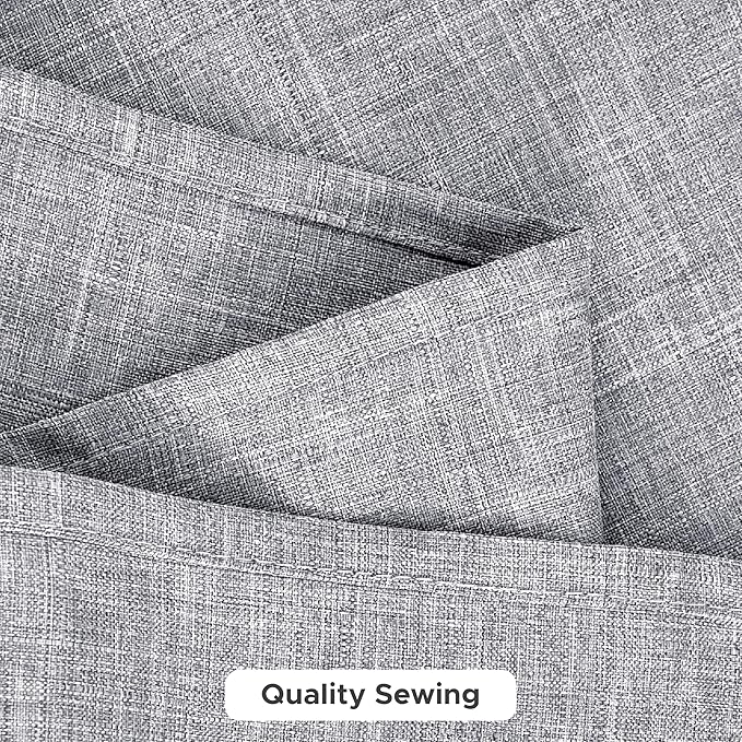 Fitable Faux Linen Tablecloths for Rectangle Tables: Water & Stain Resistant Farmhouse Table Cloth, Washable Burlap Textured Table Covers for Kitchen Dining Party(2 Pack, 60x120 Inch, Light Grey)