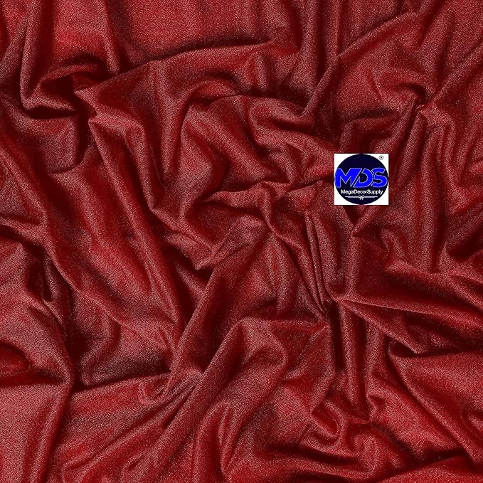 MDS Halloween Chiffon Draping Fabric - 1 Panel, 30" Wide x 50ft Long - Sheer Spooky Arbor & Canopy Drapery for Haunted House Backdrops, Party Ceilings, DIY Costumes & Themed Events - Apple Red