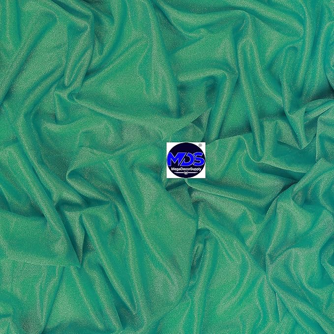 MDS Halloween Chiffon Draping Fabric - 2 Panel, 30" Wide x 75ft Long - Sheer Spooky Arbor & Canopy Drapery for Haunted House Backdrops, Party Ceilings, DIY Costumes & Themed Events - Emerald Green