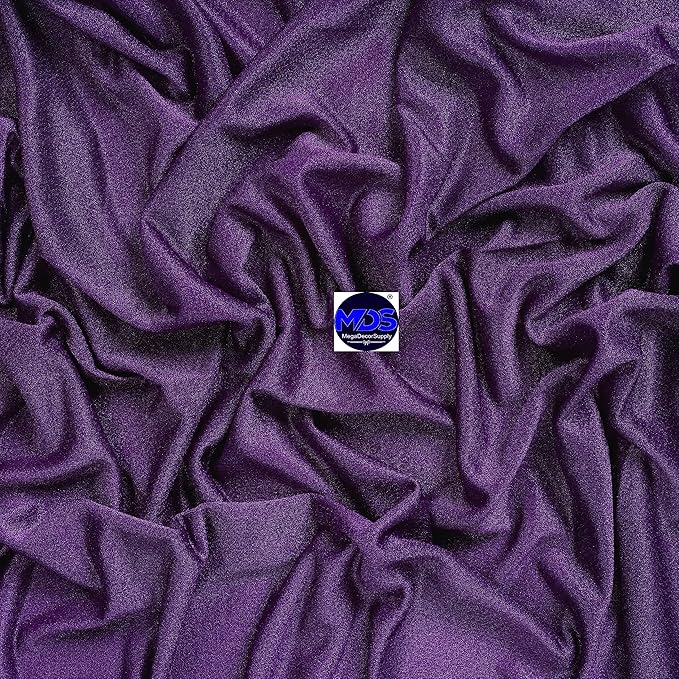 MDS Halloween Chiffon Draping Fabric - 2 Panel, 30" Wide x 100ft Long - Sheer Spooky Arbor & Canopy Drapery for Haunted House Backdrops, Party Ceilings, DIY Costumes & Themed Events - Cadbury Purple