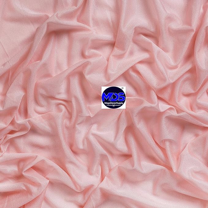 MDS Halloween Chiffon Draping Fabric - 1 Panel, 30" Wide x 30ft Long - Sheer Spooky Arbor & Canopy Drapery for Haunted House Backdrops, Party Ceilings, DIY Costumes & Themed Events - Dusty Rose