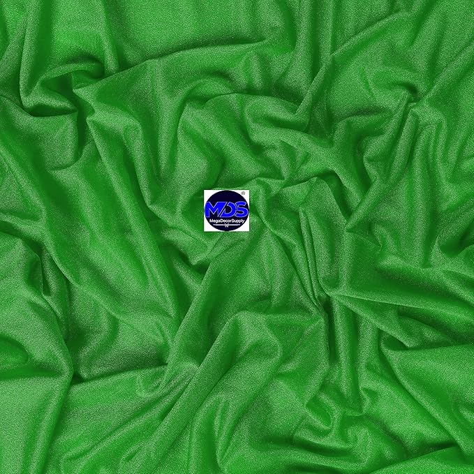 MDS Halloween Chiffon Draping Fabric - 1 Panel, 30" Wide x 30ft Long - Sheer Spooky Arbor & Canopy Drapery for Haunted House Backdrops, Party Ceilings, DIY Costumes & Themed Events - Green