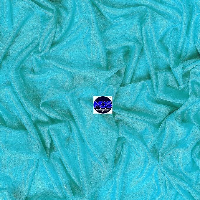MDS Halloween Chiffon Draping Fabric - 1 Panel, 30" Wide x 40ft Long - Sheer Spooky Arbor & Canopy Drapery for Haunted House Backdrops, Party Ceilings, DIY Costumes & Themed Events - Peacock Blue