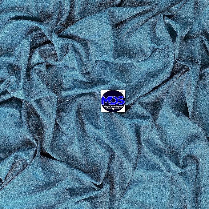 MDS Halloween Chiffon Draping Fabric - 1 Panel, 30" Wide x 20ft Long - Sheer Spooky Arbor & Canopy Drapery for Haunted House Backdrops, Party Ceilings, DIY Costumes & Themed Events - Dark Teal