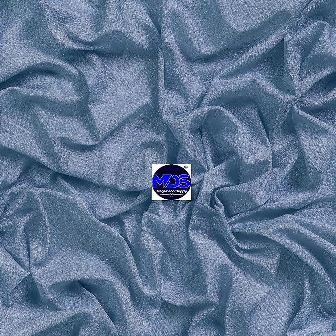 MDS Halloween Chiffon Draping Fabric - 1 Panel, 30" Wide x 30ft Long - Sheer Spooky Arbor & Canopy Drapery for Haunted House Backdrops, Party Ceilings, DIY Costumes & Themed Events - Dusty Blue