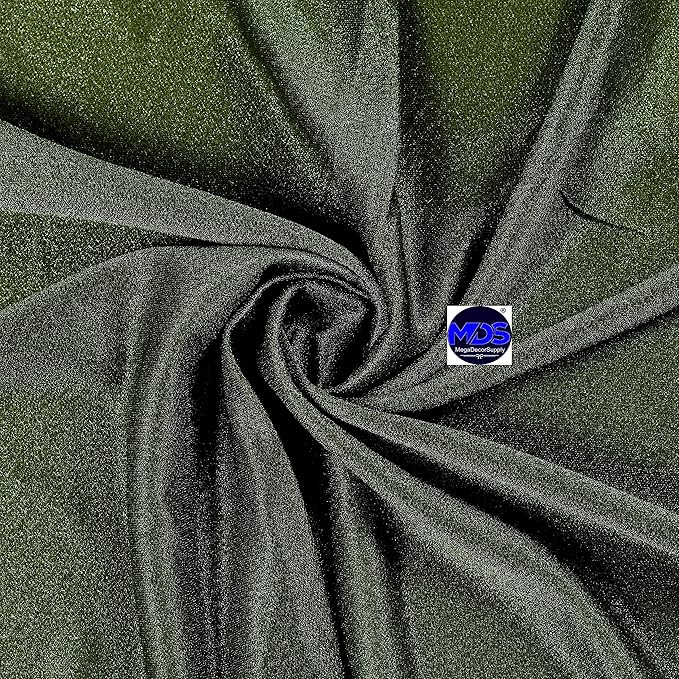 MDS Halloween Chiffon Draping Fabric - 2 Panel, 30" Wide x 30ft Long - Sheer Spooky Arbor & Canopy Drapery for Haunted House Backdrops, Party Ceilings, DIY Costumes & Themed Events - Olive Green