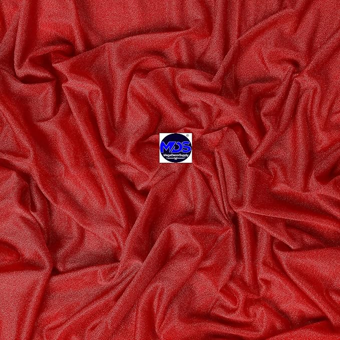 MDS Halloween Chiffon Draping Fabric - 1 Panel, 30" Wide x 100ft Long - Sheer Spooky Arbor & Canopy Drapery for Haunted House Backdrops, Party Ceilings, DIY Costumes & Themed Events - Red